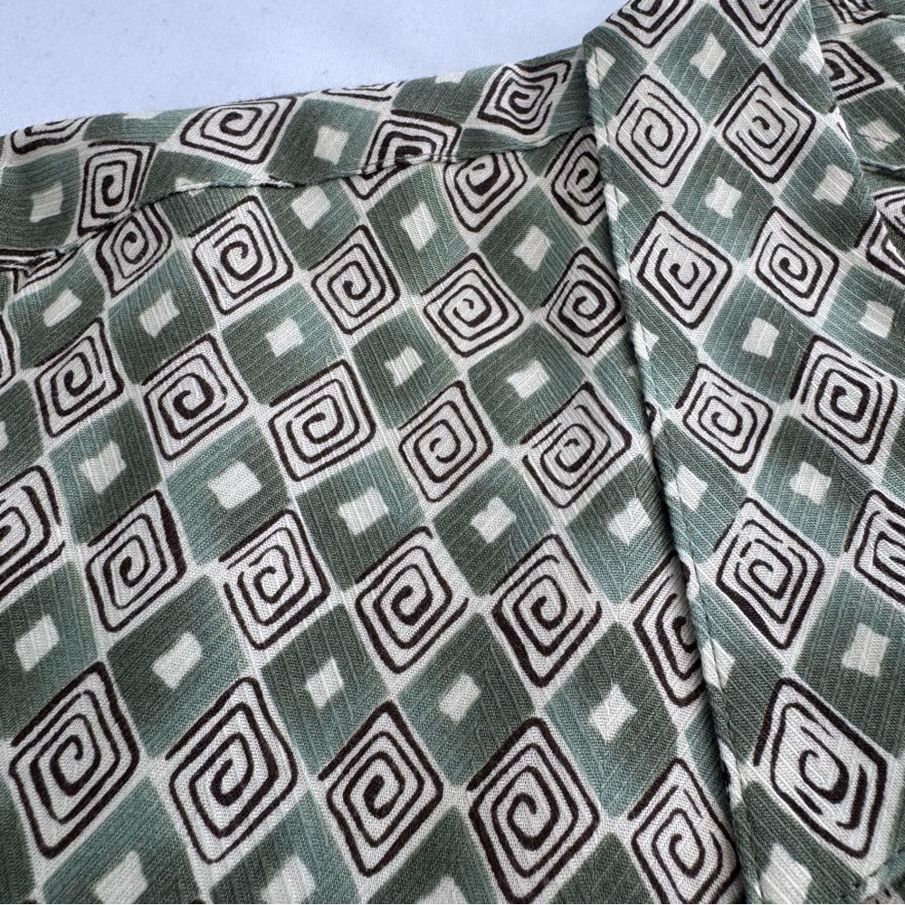 Campia Moda Men’s Short-Sleeve Hawaiian Shirt With Geometric Pattern, XL, EUC - Picture 5 of 8